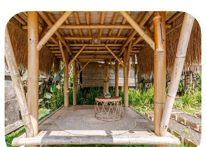 Tree Bamboo House مزرعة للإقامة *